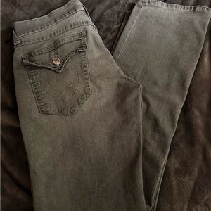 True Religion Men's Relaxed Jeans in Washed grey